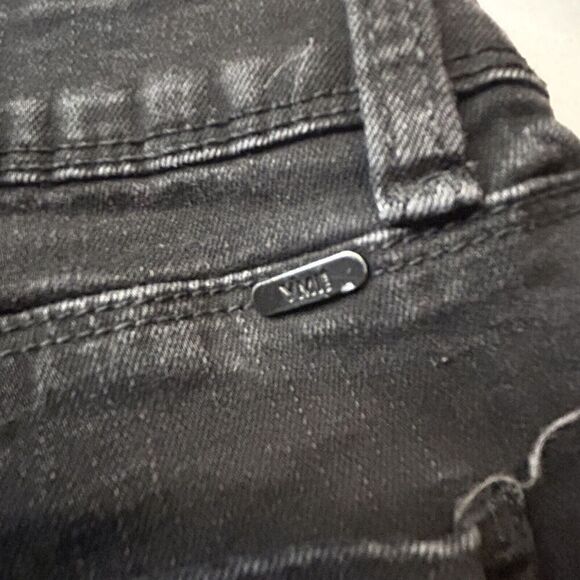 YMI Skinny Jeans Women's Size 11 Black Low Rise Distressed Embroidered Floral - Picture 5 of 10